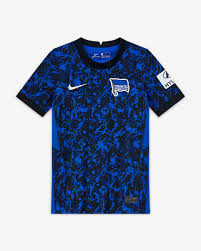 Hertha Bsc 2020 21 Stadium Away Older Kids Football Shirt Nike Eg