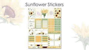 It can be an effective planning tool for … Free Printable Sunflower Stickers The Printable Collection