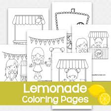 You can use our amazing online tool to color and edit the following lemonade coloring pages. Lemonade Stand Coloring Pages By Messy Little Monster Tpt