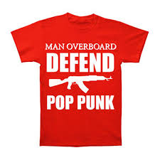 Man Overboard Mens Defend Pop Punk T Shirt Red Rockabilia T Shirt Men Male Brand Clothing Short Sleeve Fashion Custom Big Size Group Tshirt Online
