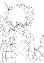 Katsuki bakugo coloring pages are a fun way for kids of all ages to develop creativity, focus, motor skills and color recognition. Katsuki Bakugo Coloring Pages Coloring Home
