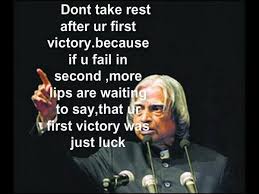 Dont Take Rest After Your First Victory Motivational Picture Quotes Kalam Quotes Genius Quotes
