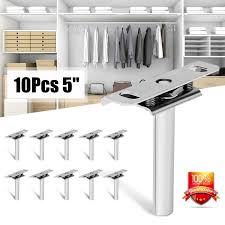 Featuring a durable wire shelf with a white finish that mounts directly to the wall and holds up to 40 lbs., the attached. Wall Shelves 10pcs 3 4 5 Shelf Support Bracket Hidden Floating Mounted Wall Shelf Hardware Home Garden