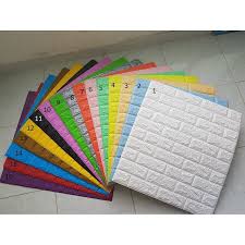 Xốp dán tường giả gạch 4 ly Đủ Màu