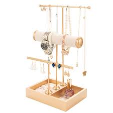T Form Schmuckstander Schmuckhalter Kettenhalter 3 Staben Schmuckbaum Kettenstander Uhrenstander Ohrrin Schmuckbaum Stander Schmuckaufbewahrung Schmuckhalter