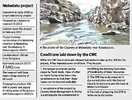 MEKEDATU DAM DISPUTE - UPSC Current Affairs- IAS GYAN