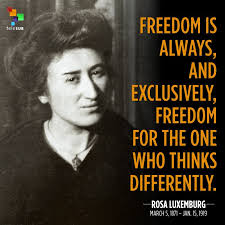 Tomorrow the revolution will already raise itself with a rattle and announce with fanfare, to your terror: Telesur English Happy Birthday Rosa Luxemburg She Was Facebook