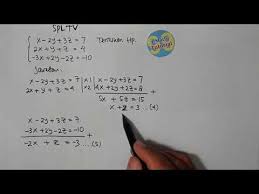 Maybe you would like to learn more about one of these? Imath Menyelesaikan Sistem Persamaan Linear Tiga Variabel Dengan Metode Eliminasi Substitusi