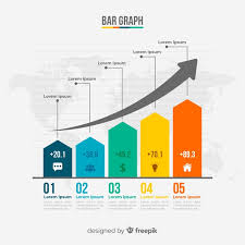 bar chart infographic vector free download