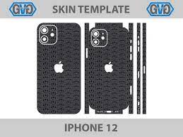 Iphone 12 Skin Template Vector Bundle Iphone Vinyl Graphics Templates