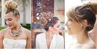 High Bun Wedding Hair Wedding Haircut Wedding Hair And Makeup Wedding Hairstyles