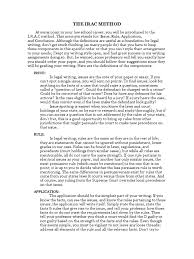 Okay, okay, we get that you already knew that. The Irac Method Question Of Law Precedent