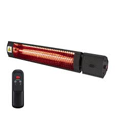 Electriq Wall Mounted Electric Patio Heater 2kw With Remote Control Tilt Setting 48593 Appliances Direct