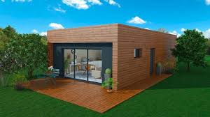 Maison ossature bois prix au m2. Maison A Ossature En Bois Plain Pied Wood 3 Surface Habitable 63 M Surface Brute 77