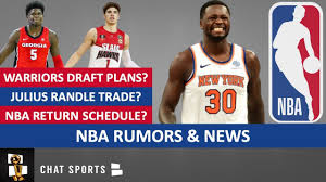 The latest nba news, rumors, mock drafts, fantasy basketball analysis and more from the step back at fansided. Nba Rumors Julius Randle Trade Warriors Draft Plans Nba News On Schedule Replacement Players Youtube