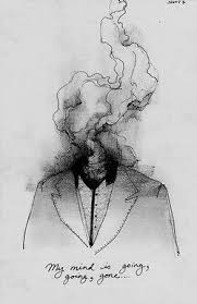Lost My Mind Art Smoke Drawing Drawings