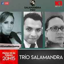 En #ZonaNocturna nuestros invitados son #SalamandraTrío en una guitarreada  que no te lo puedes perder este martes desde las 20h15 junto a Fabian  Cedillo por #RadioK1 #TuSangreLatina