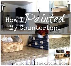 how i painted my countertops!
