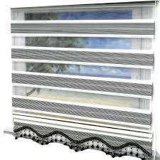Doppelrollo Klemm Fix Fenster Tur Rollos Duorollo Micro Schwarz Silber Streifen Fenster Und Turen Rollos Fensterrollo