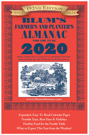 2020 Blums Farmers And Planters Almanac Blums Farmers
