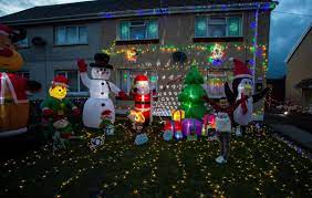 From santa figures to animals, we cover it all. Weird Uk News Christmas Decorations Put Up Early To Cheer Up The Kids The Mail