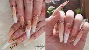 In this short read, you will find interesting ideas to play around with when having short acrylic nails. Acrylic Nails Tutorial How To Ombre And 3d Encapsulated Cherry Acrylic Nails Unas Acrilicas Youtube