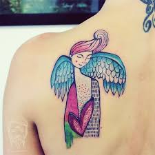 For that, people will apply this tattoo mostly as a sign of spiritual. Lu On Instagram Bumpkintattoo Angel Tattooed Arttattoo Wings Richie Bumpkin Maly Leti Tattoos Black Ink Tattoos Cool Tattoos