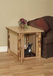 Rustic Dog Bed Dog Crate For Hunting Cabin Rustic End Table Etsy Wooden Dog Crate Dog Crate End Table Crate End Tables