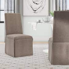 The joss & main collection contains a wide variety of prints and colors for the chairs. Linen Skirted Dining Chair Wayfair