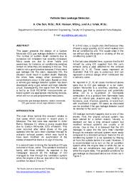 Absolutely, a co detector will sound if there are any. Pdf Vehicle Gas Leakage Detector Azura Che Soh Academia Edu