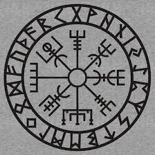 Vegvisir Futhark Runes Navigator Vikings Baby One Piece By Anne Mathiasz Viking Symbols Norse Symbols Runic Compass