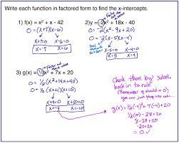 X = − 1 ± √6 2. 2 Factored Intercept Form