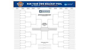 Tv schedule, live stream and ncaa tournament picks. Fillable Ncaa Tournament Bracket For March Madness 2019 Interbasket