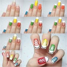 Plus, the best polishes and tools you'll need to recreate them. Wonderful Diy Cool Sneakers Nail Art