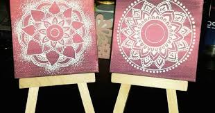 38 likes 1 comments رسامه 람야 l2mi2 art on instagram mandala minicanvas acrylic drawing painting watercolor doodling sketch art 4share