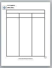 Image Result For Free Printable 3 Column Chart Blank Chart