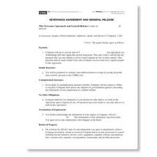 New Jersey Severance Agreement Form