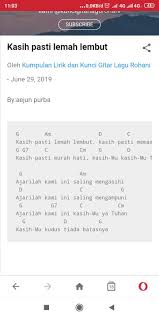 Maybe you would like to learn more about one of these? Kasih Pasti Lemah Lembut Kunci Gitar Lagu Rohani Facebook