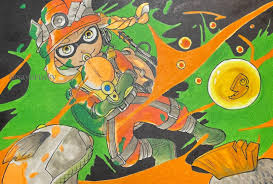 スプラトゥーン3』サーモンランイラストをアナログで描いてみた。新発見やおすすめ画材も紹介。｜空乃さゆる