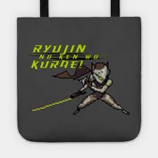 He retains his name from the japanese version, and both reference the titular character of the tale of genji by murasaki shikibu, which is considered by some to be the world's first novel. Overwatch 16 Bit Genji Quote Overwatch Tote Teepublic