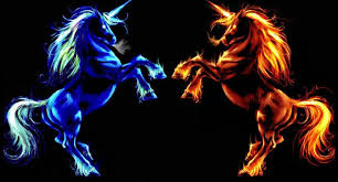 Ice And Fire Unicorn Unicorn And Fairies Unicorn Unicorn Photos