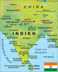 Indien ist eine republik in südasien und mit seinen gut 1,3 mrd. Karte Von Indien Kleine Karte Land Staat Welt Atlas De