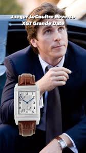 In the 2008 superhero film “The Dark Knight” the main protagonist Bruce  Wayne/Batman (Christian Bale) wears a stainless-steel Jaeger LeCoultre  Reverso Grande Date