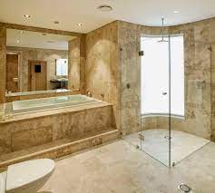 Amazing gallery of interior design and decorating ideas of travertine bathroom floor in decks/patios, dining rooms. Travertine Bathroom Ideas Bathroom Designs