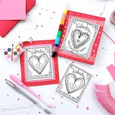 Create custom shutterfly valentine's cards this year. Cute Coloring Valentine Cards 100 Directions