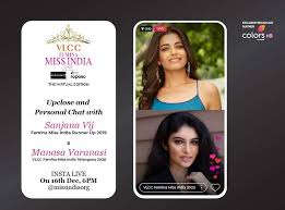 Manasa varanasi, an engineer from telangana, on wednesday night emerged as the winner of vlcc femina miss india world 2020. Stay Tuned As Sanjana Vij Goes Live With Vlcc Femina Miss India Telangana 2020 Manasa Varanasi Beautypageants