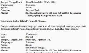 Contoh surat somasi atas pembayaran harga barang. Surat Cerai Archives Info Kua