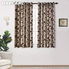 Desain kamar tidur sederhana dengan bonus ekstra. Napearl 1 Potongan Pendek Daun Desain Tirai Jendela Kamar Tidur Dapur Grommet Top Semi Blackout Siap Pakai Untuk Ruang Tamu Tirai Aliexpress