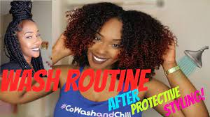 Wash Day Routine Start To Finish After Protective Style Video Protective Styles Hair Care Brands Natural Hair Styles
