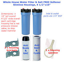 Your loved ones will look and feel healthier with water softened by salt. Whole House Slimline Water Filter Salt Free Water Softener Pentek Cartridges